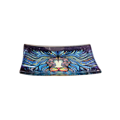 Glass Ashtrays - Tribal Lion