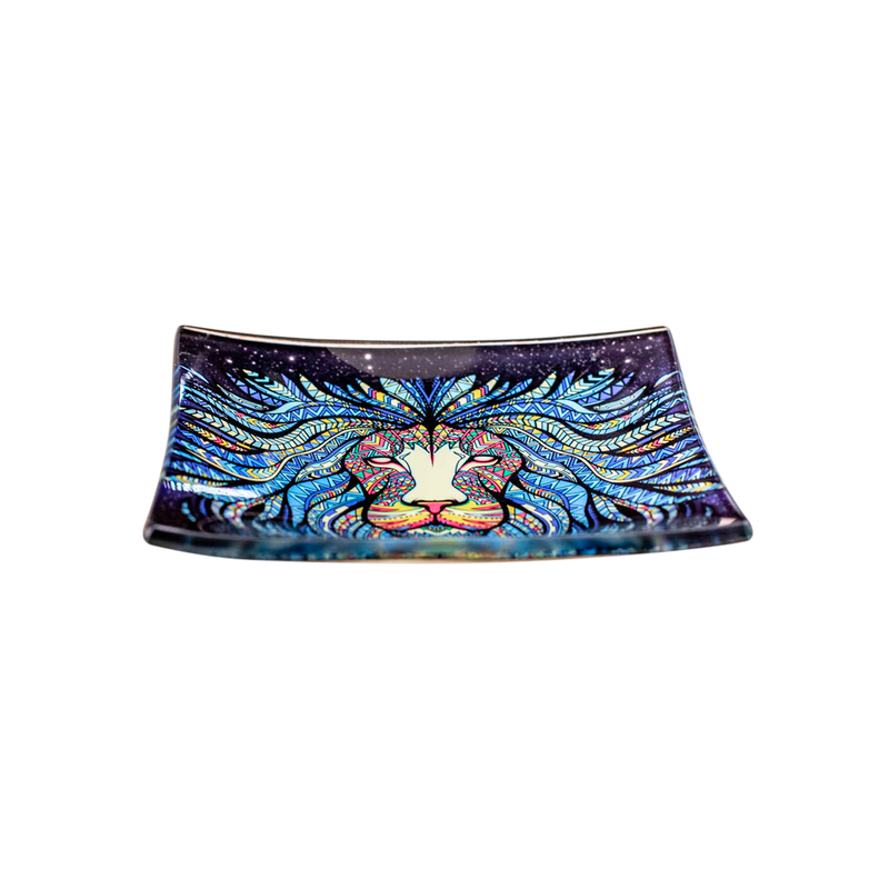 Glass Ashtrays - Tribal Lion