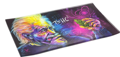 Glass Rolling Tray - Medium - T=HC2 Einstein Classic