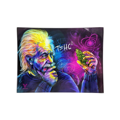 Glass Rolling Tray - Small - T=HC2 Einstein Classic