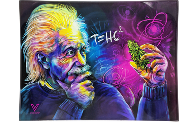 Glass Rolling Tray - Small - T=HC2 Einstein Classic