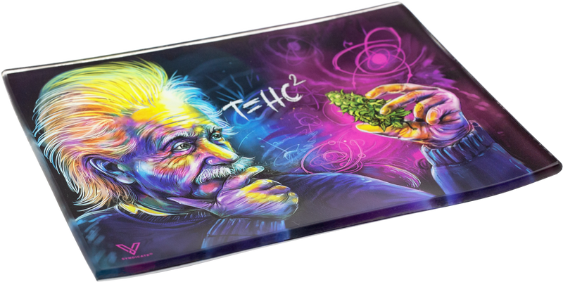 Glass Rolling Tray - Small - T=HC2 Einstein Classic