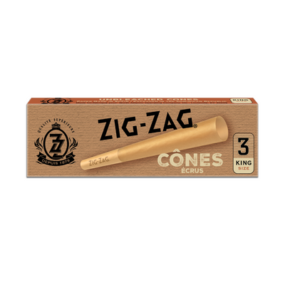 Pre-Rolled Unbleached King Size Cones (3 Pack)